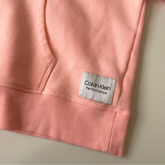 Calvin Klein Performance Short-Sleeve Quarter Zip Hoodie, Size Small Activewear - Picture 7 of 12